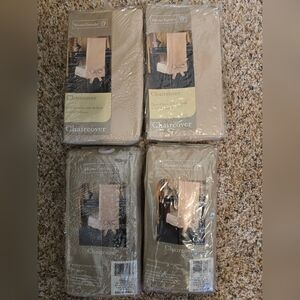 NIB (4) Set of 4 Beige Chair Back Covers